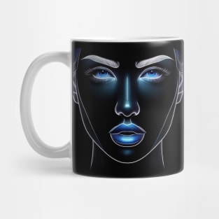 Artistic Face Lineart #13 Mug